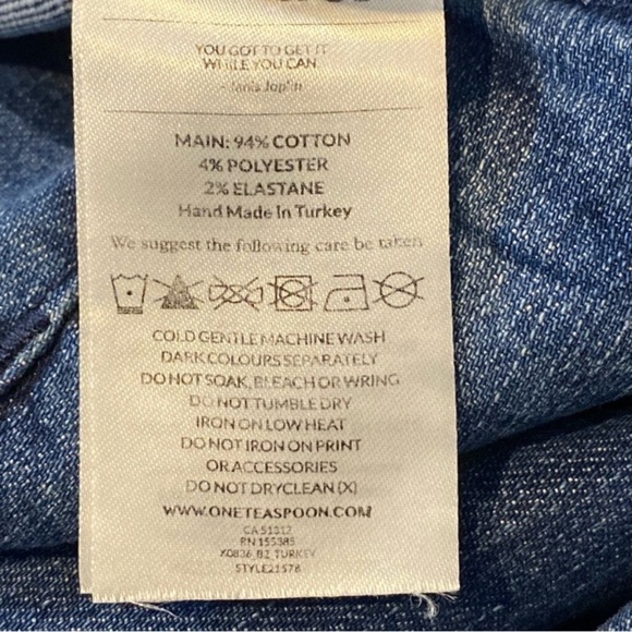 ONE TEASPOON x FREEBIRDS ll Frayed Dolphin Shark Hem Jeans - Picture 10 of 15